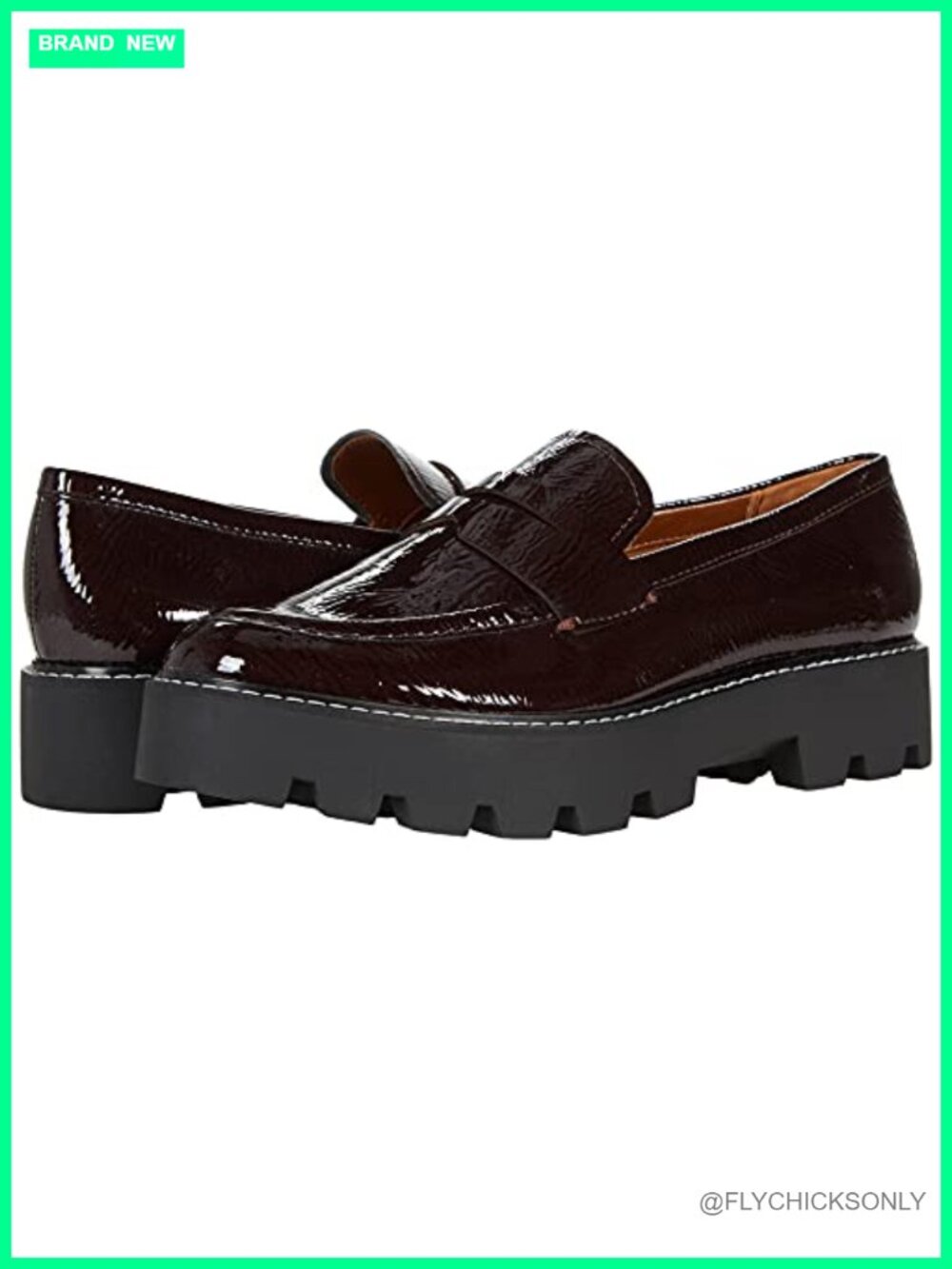 Women's Chunky Lug Sole Platform Loafers Slip-On Comfort Shoes